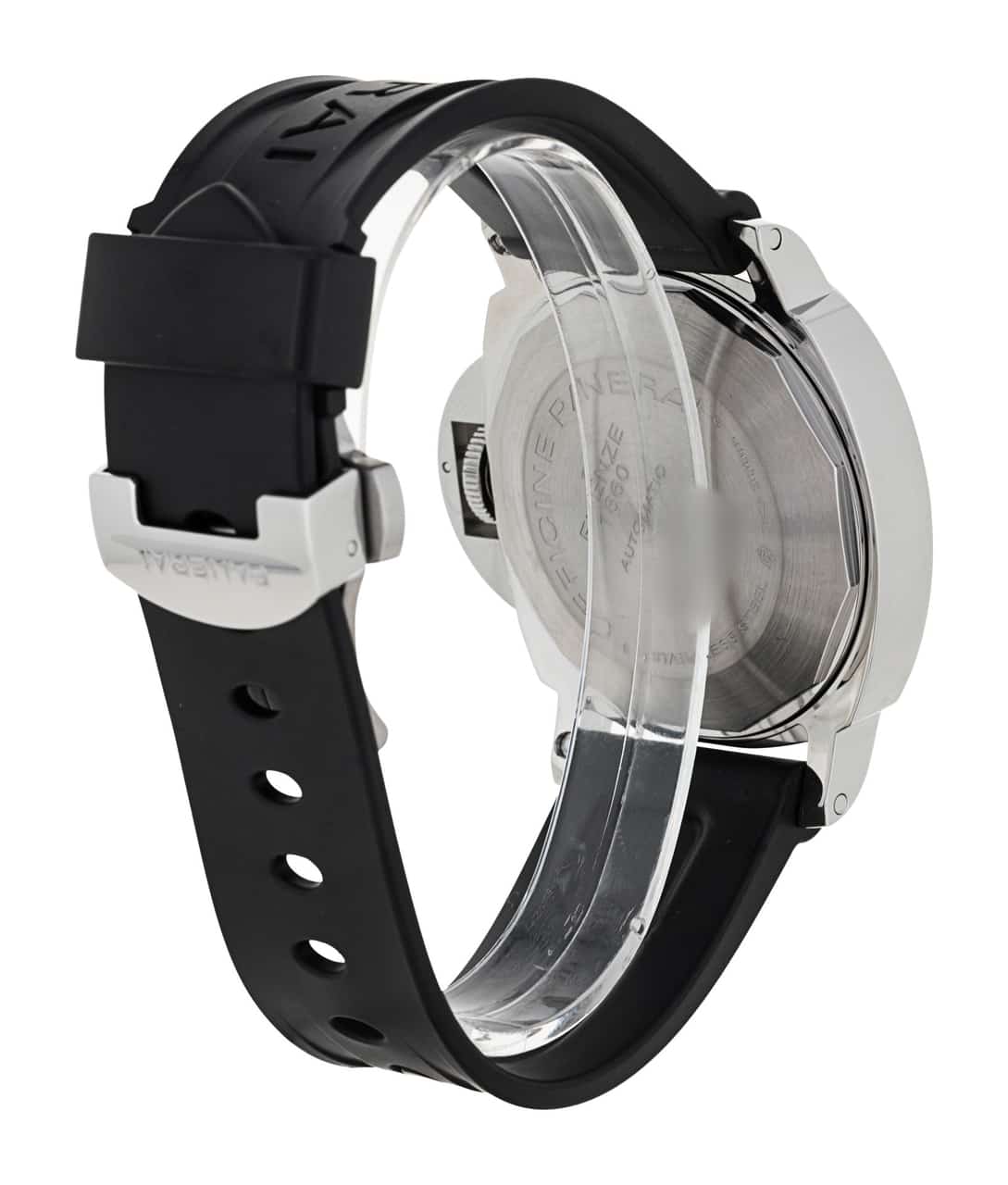 Panerai Luminor Marina Black Baton Dial Rubber Strap